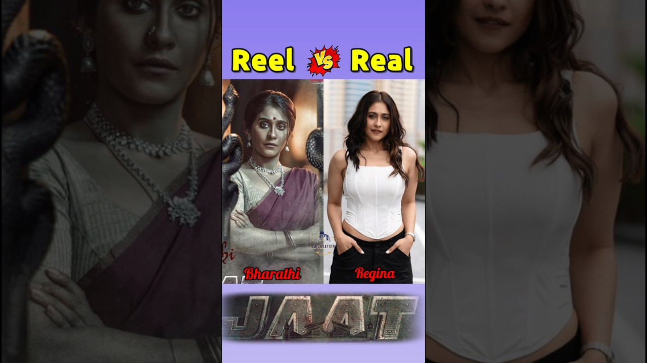 JAAT Movie Cast reel vs real compare with name #jaat #reels #movies #shorts