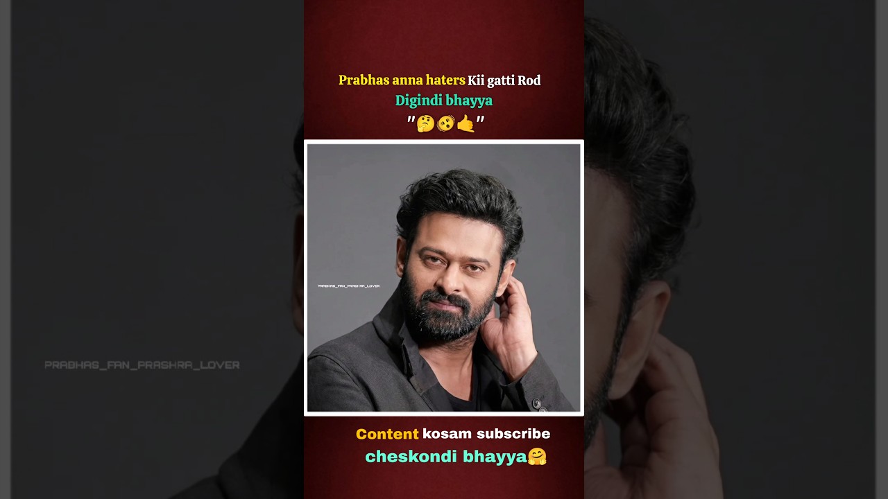 Prabhas anna haters ki gatti Rod digindi 🫨🤙#prabhas #movies #shorts #viralshort #trending