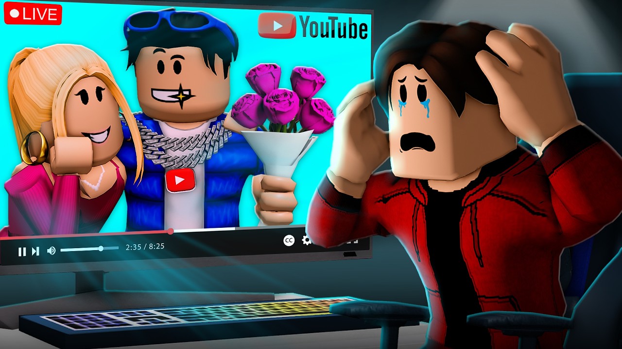 His Girlfriend CHEATED On Him With A YOUTUBER! (A Roblox Movie)