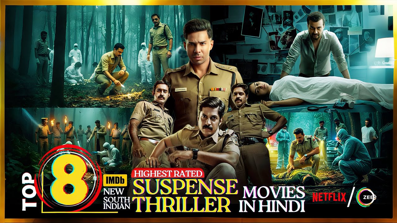 Top 8 New South Indian Suspense Thriller Movies in Hindi 2025 | South Investigation Thriller Movies
