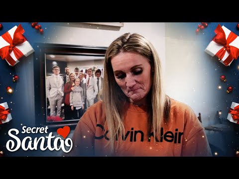 A Secret Santa has a surprise for a mom of 7 whose husband unexpectedly died in his sleep last month