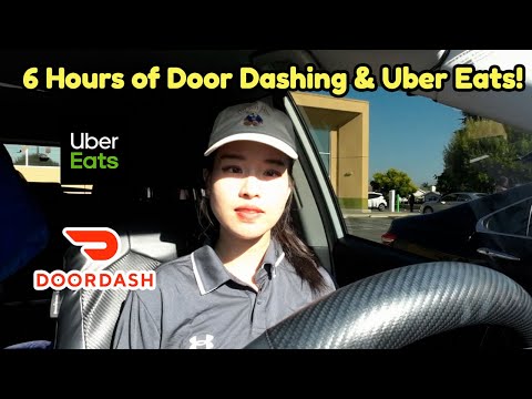About 6 Hours Online Gig Food Delivery Los Angeles Today's Adventure Uber Eats Ride Along Door Dash!