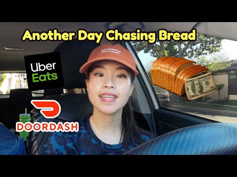 Another Day Chasing Bread! The Hard Hustle Way.. Uber Eats Ride Along Door Dash! I try Mexican Pizza