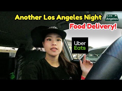 Another Los Angeles Night Food Delivery! Uber Eats Ride Along Gig Economy | Taking bad orders Too