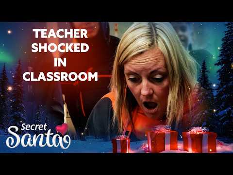 As her husband fights cancer, teacher gets heartwarming surprise from Secret Santa in front of class