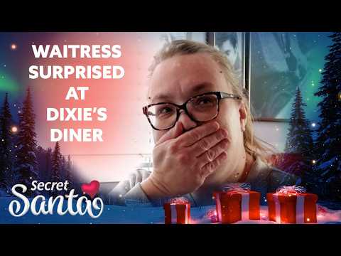 Beloved Dixie's Diner waitress is given a gift from a Secret Santa while eating lunch with her boss