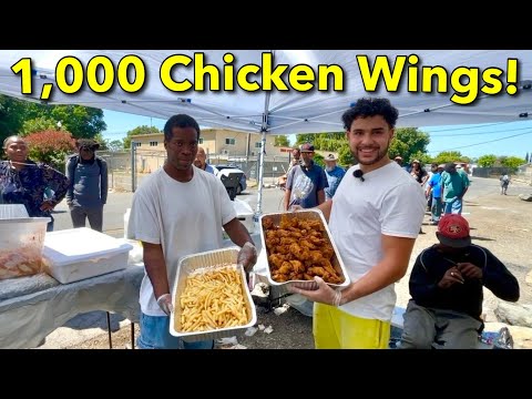 Deep Frying 1,000 Chicken Wings for the Homeless!