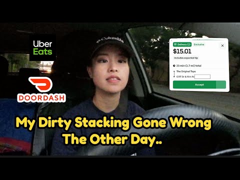 Dirty Stack Gone Wrong The Other Day | Another Night Delivery Uber Eats Ride Along Door Dash!