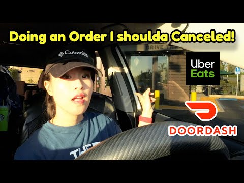 Doing an Order I should have Canceled! Uber Eats Ride Along Door Dash … This is not good..