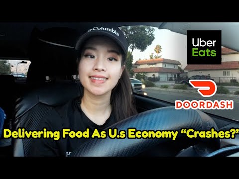 Doing Food Delivery As U.S Economy Comes "Crashing" Sbux Closures "Golden Week" Uber Eats Ride Along