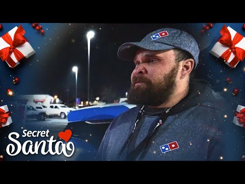 Domino's pizza delivery driver raising newborn gets the biggest tip of his life from a Secret Santa