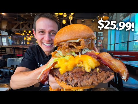 Eating 3 Celebrity Burgers in Las Vegas!! 🍔 Amazing OR Overpriced!?