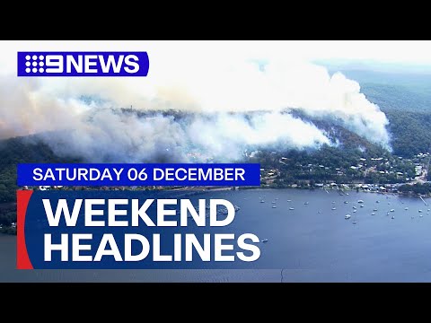 Fast-moving bushfire destorys homes on the NSW Central Coast | 9 News Australia