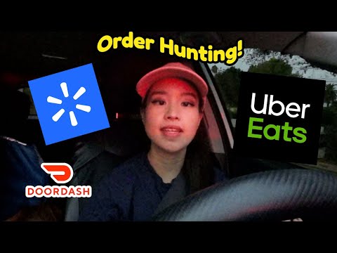 Hunting for Orders! The So Cal Hustle Continues Food and Walmart Delivery! Uber Eats Ride Along!