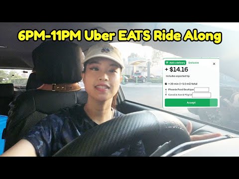 I Delivered Food In L.A County 6PM-11PM Uber Eats Ride Along Any Day Is Good For Some extra MONEY!