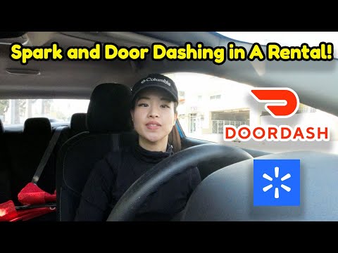 I Door Dash and Did Spark Delivery in a rental but will get my car back soon! Uber Eats Ride Along!