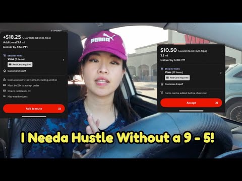 I Need To Hustle Because I don't have a 9 to 5 Job! 😲 🏃♂️➡️ Uber Eats Ride Along Door Dash!