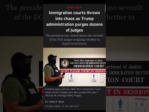 Immigration judges being fired at record rates. #news #law #politics