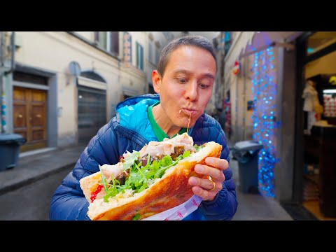 Italian Street Food!! 🥪 🇮🇹 World’s Most Famous Sandwich – Florence, Italy!!