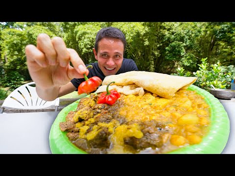 King of Curry Goat & Duck!! FAVORITE FOODS in Trinidad & Tobago – Caura River Lime!!