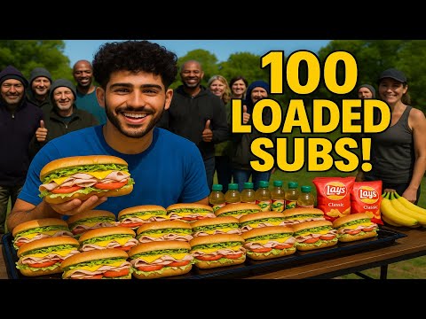Making 100 Loaded Subs for the Homeless… Then THIS Happened!