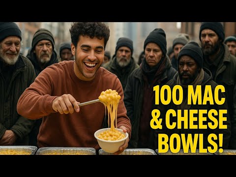 Making 100 Mac & Cheese Bowls for the Homeless!