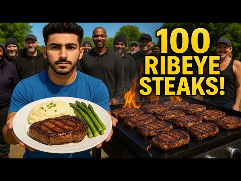 Making 100 Ribeye Steaks for the Homeless!