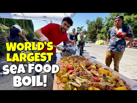Making the World’s Largest Seafood Boil for the Homeless!