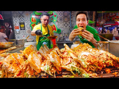 Mexico's Craziest Sandwich!! 🇲🇽 $5 Feeds a Family!! (Guadalajara, Mexico)