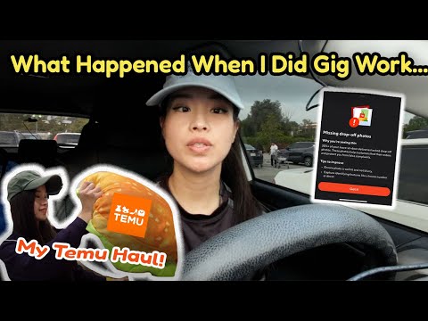 My Temu Haul! | I did Gig Work this is What Happened.. Uber Eats Ride Along Door Dash Told me What?