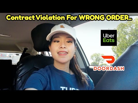 Night In A Life Delivering in L.A and Got A Contract Violation! Uber EATS ride along Door Dash!