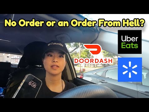 No Order Or Take an Order From *hell* ? Uber Eats Ride Along Spark Driver Door Dash L.A Summer Night