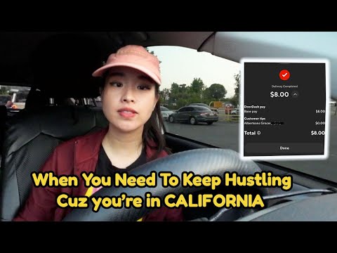When The Hustle Can't Stop If you live In California! 🙈 Uber Eats Ride Along Door Dash Weekend Nite