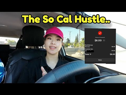When You Live in So Cal and The Hustle Never Stops! Uber Eats Ride Along Door Dash Dinner Time L.A