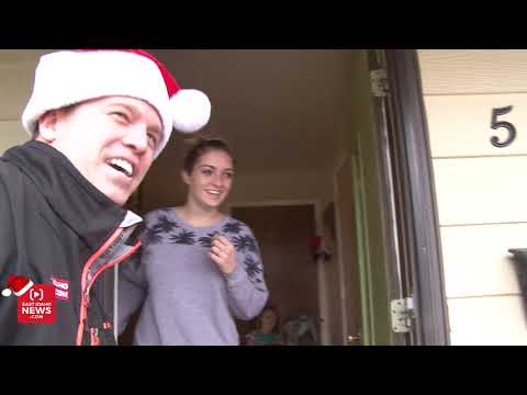 Young couple facing hardship breaks down when they receive a gift from Secret Santa